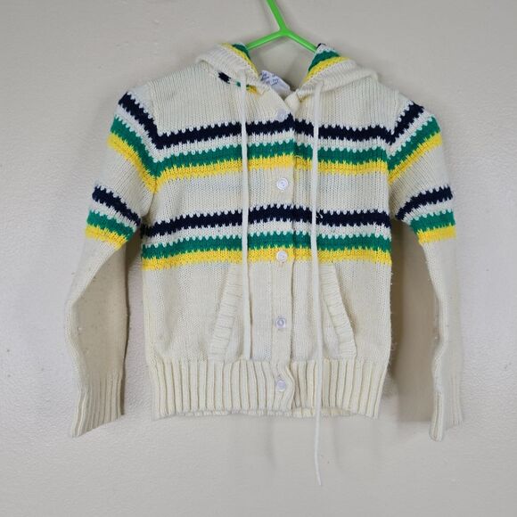 The Universal vintage 70s crochet sweater hoodie size 2t - Picture 1 of 4